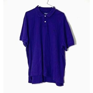 Chaps Purple Polo Shirt Men's XXL Purple Classic Fit Short Sleeve Casual‎ Top